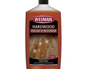 Weiman Wood Floor Polish and Restorer - 32 Ounce - High-Traffic Hardwood Floor - Natural Shine - Removes Scratches - Leaves Protective Layer - Packaging May Vary