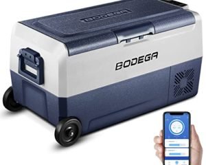 【Upgraded】BODEGA 12 Volt Car Refrigerator - Portable Freezer - Car Fridge Dual Zone WIFI APP Control - 38 Quart（36L）-4℉-68℉ RV Electric Compressor Cooler 12/24V DC and 100-240V AC for Outdoor - Travel - Camping