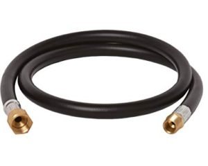 Flame King Thermo Plastic Hose Assembly For LP and Natural Gas - 48 Inch - 3/8 Inch ID - 100383-48  - Black