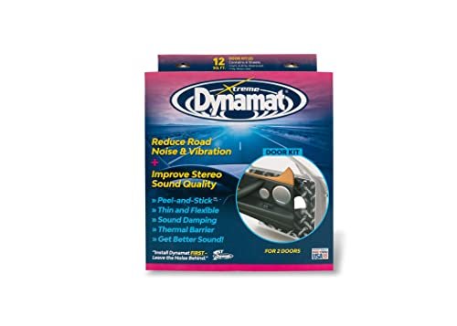 Dynamat 10435 12  x 36  x 0.067  Thick Self-Adhesive Sound Deadener with Xtreme Door Kit