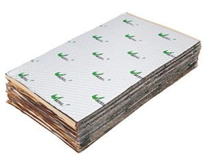 uxcell 34pcs 80mil 36sqft Car Sound Deadener Heat Insulation Mat Pad Damping Self Adhesive Deadening Material Door Roof Floor Sound Barrier